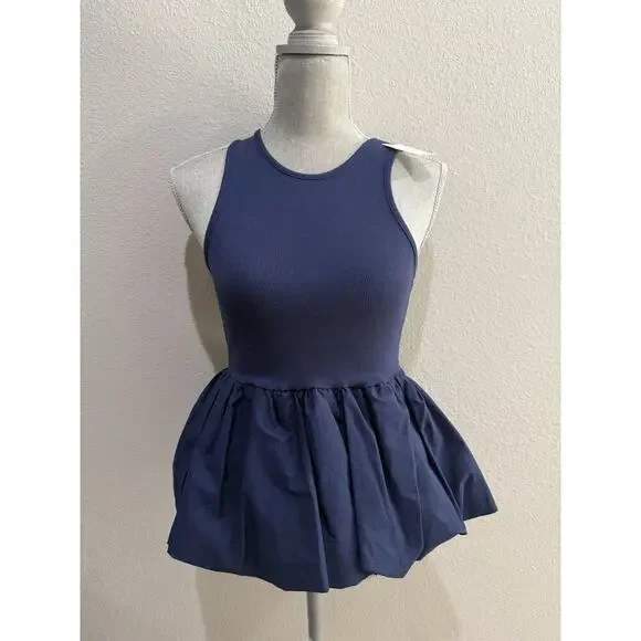 Maeve Bubble Peplum Tank XXS - Picture 3 of 4